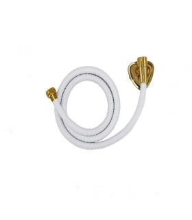شلنگ توالت كشي پوليشي سفيد طلايي$$
