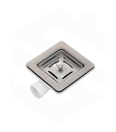 زيرآب فانتزي نگين پليمر مربع با قطعات برنجي خروجي دار