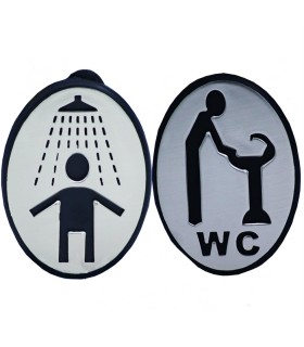 نشانگر حمام ودستشويي