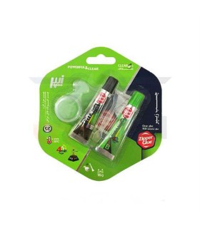 چسب دو قلو شفاف بزرگ زيپر (16گرم)$$