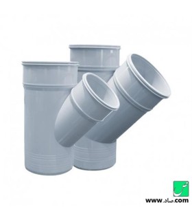 اتصالات پليكا سه راه تبديل مولتي پايپ سايز 110*125 45 درجه كد 82589