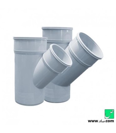 اتصالات پليكا سه راه تبديل مولتي پايپ سايز 110*125 45 درجه كد 82589